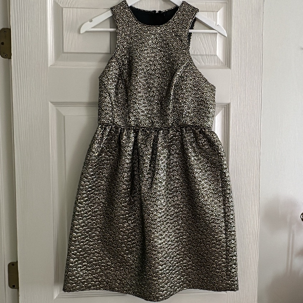 Size 2 Tibi metallic mini dress